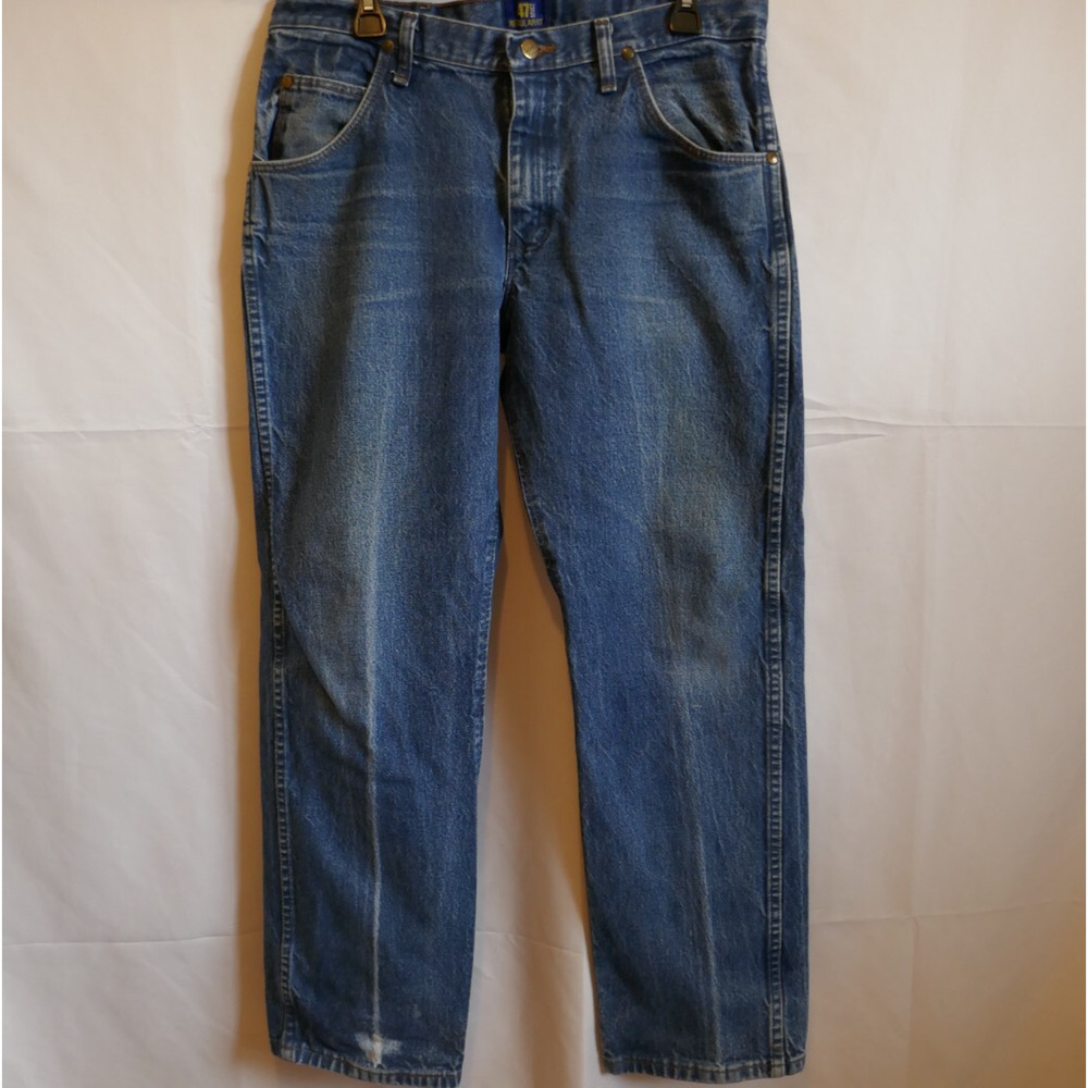 Wrangler Jeans 47 MWZ Reguar Fit Med Wash Discolored Weathered 34x29